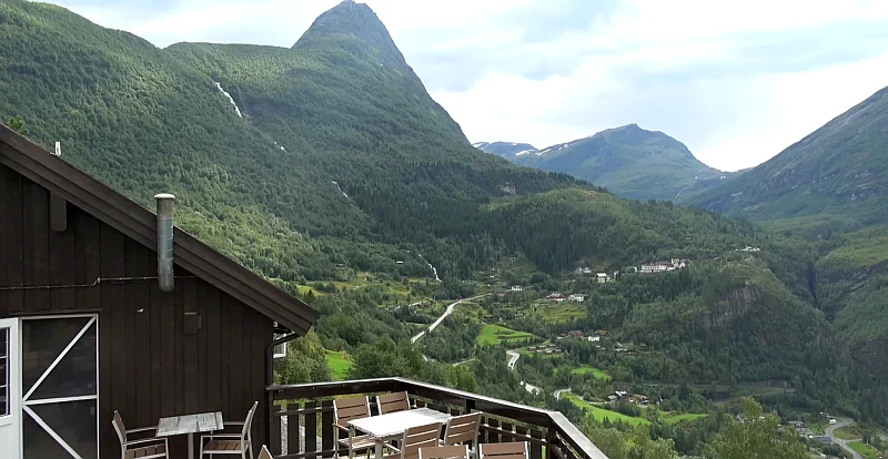 Cozy tent setup for wild camping in the Norwegian mountains