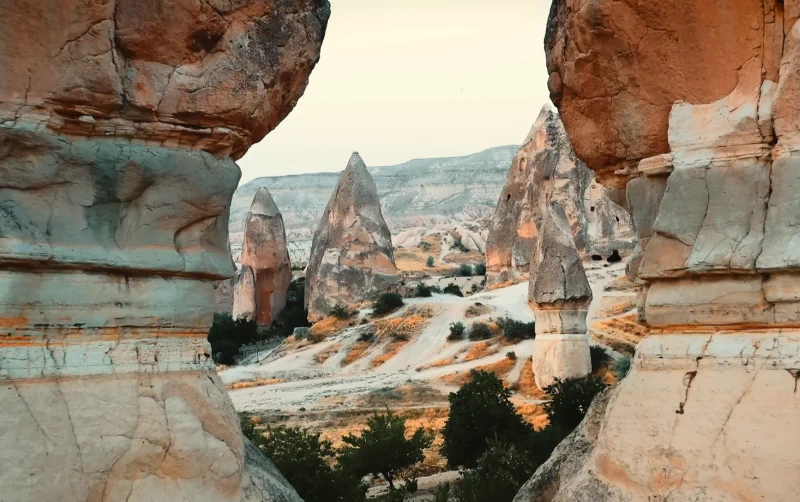 Stunning view of Cappadocia's fairy chimneys