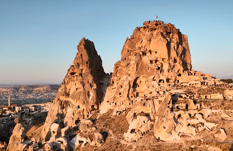 Horseback riding through the rocky valleys of Cappadocia